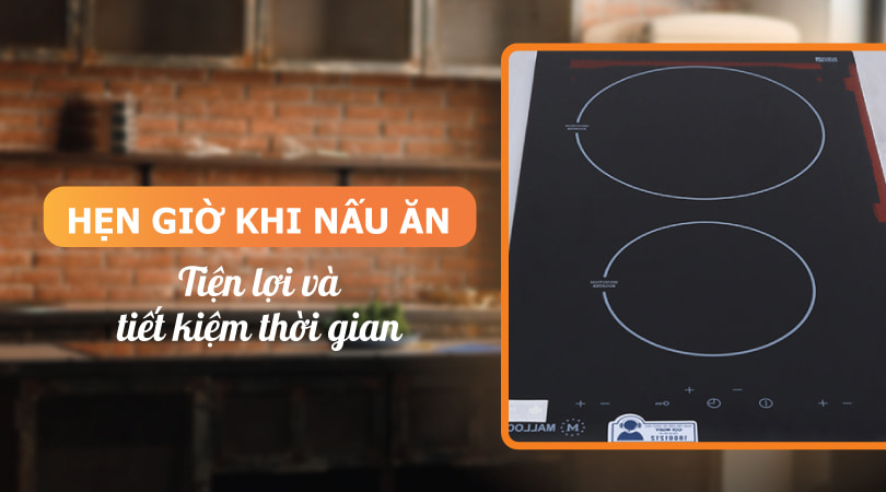 Bếp từ Domino Malloca MDH-02I - Chức năng hẹn giờ